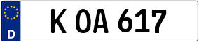 Trailer License Plate